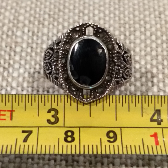 Gothic Ring Silver Blacken - Picture 7 of 7